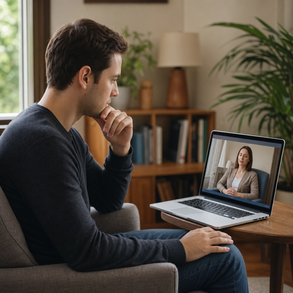 Virtual Hypnosis first supporting image for Does Virtual Hypnosis Work for Dayton, Ohio Clients, showing How to Prepare with remote hypnosis, online hypnotherapy, video session, session preparation, before hypnotherapy, hypnosis session, hypnotherapy consultation, professional hypnotist in a clear article-specific hypnosis and hypnotherapy consultation context.