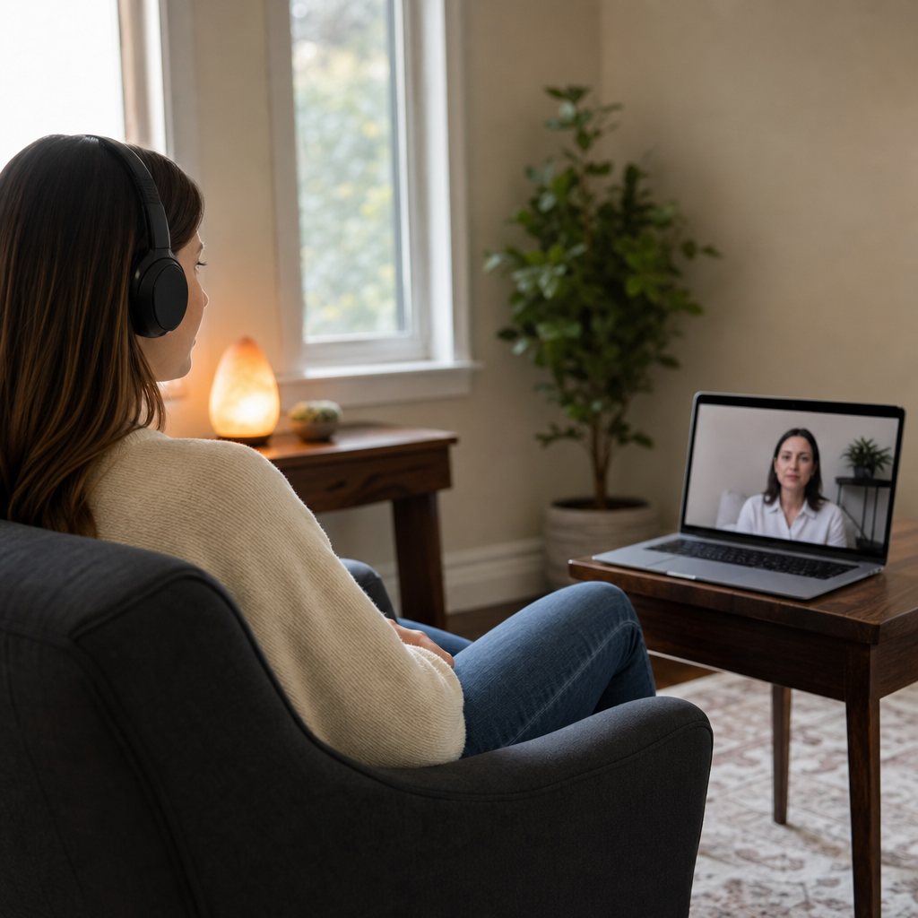 Virtual Hypnosis third supporting image for Does Virtual Hypnosis Work for Dayton, Ohio Clients, showing What Makes a Virtual Session More Practical with remote hypnosis, online hypnotherapy, video session, hypnosis session, hypnotherapy consultation, professional hypnotist in a clear article-specific hypnosis and hypnotherapy consultation context.
